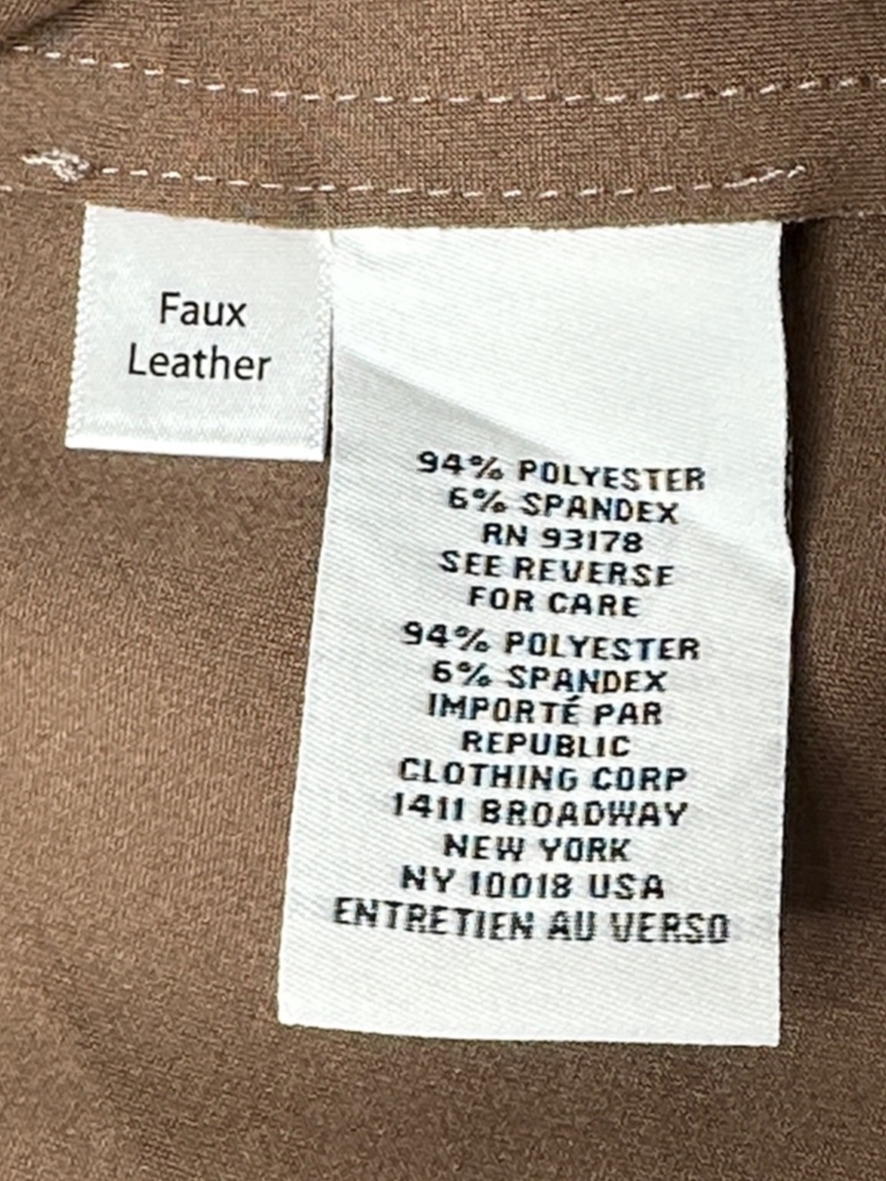 Magaschoni Women's Belted Faux‎ Leather Suede Hip Length Trench Coat Size Large - Picture 9 of 13